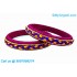 Majenta Colour Silk Thread Bangles