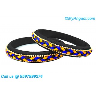 Black colour Silk Thread Bangles