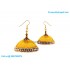 Golden Colour Silk Thread Jhumukka Earrings