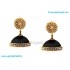 Black Colour Silk Thread Jhumukka Earrings