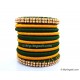 Dark Green Colour Silk Thread Bangles