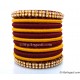 Maroon Colour Silk Thread Bangles