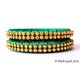 Green Colour Silk Thread Bangles