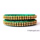 Green Colour Silk Thread Bangles