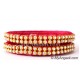 Magenta Colour Silk Thread Bangles