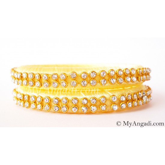 Ivory Colour Silk Thread Bangles