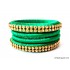 Green Colour Silk Thread Bangles