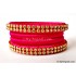 Pink Colour Silk Thread Bangles