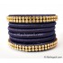 Dark Blue Colour Silk Thread Bangles
