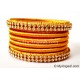 Golden Colour Silk Thread Bangles