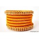 Dark Yellow Colour Silk Thread Bangles Dark Yellow Colour Silk Thread Bangles