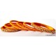 Dark Yellow Colour Silk Thread Bangles