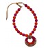Youth Pink - Red Silk Thread Necklace