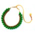 Youth Green Silk Thread Necklace