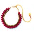 Youth Magenta Silk Thread Necklace