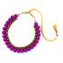 Youth Puple Silk Thread Necklace