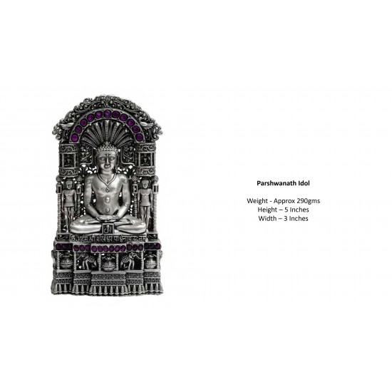 Parshwanath Temple Silver Idol