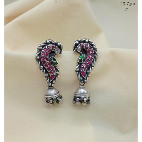 Kanakdharaa - Pure Silver Earrings Jhumukka Kanakdharaa - Pure Silver Earrings Jhumukka