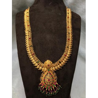 Kanakdharaa - Pure Silver Necklace with Gold Polish