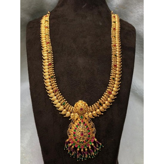 Kanakdharaa - Pure Silver Necklace with Gold Polish