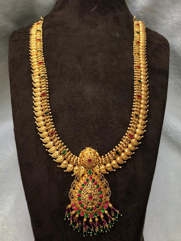 Traditional Kempu Necklace 
