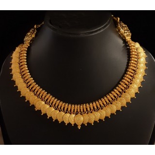 Kanakdharaa - Pure Silver Necklace with Gold Polish