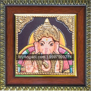 Small Ganesha Tanjore Paintings