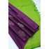 Purple Green Pure Handloom Soft Silk Saree