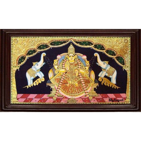 Gaja Lakshmi Tanjore Painting