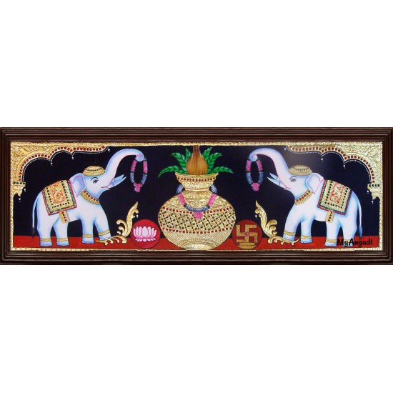 Kalasa Lakshmi Tanjore Painting