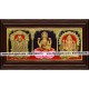 Balaji, Lakshmi, Ganesha - 3 Panel Tanjore Painting Balaji, Lakshmi, Ganesha - 3 Panel Tanjore Painting