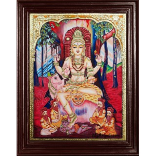 Dakshinamurty Tanjore Painting