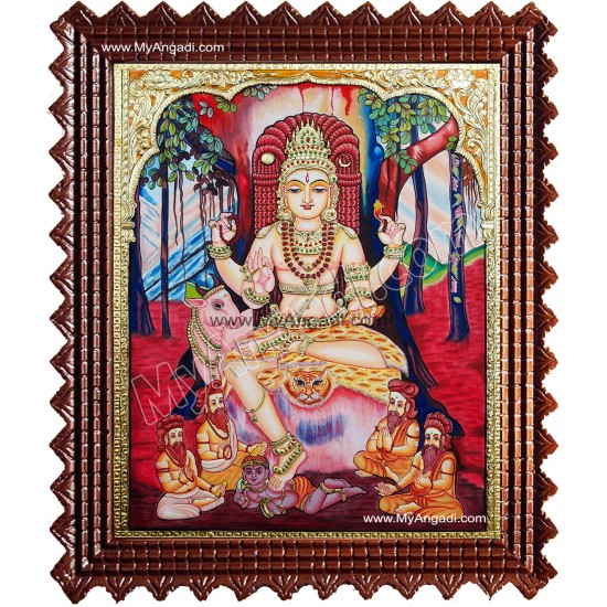 Dakshinamurty Tanjore Painting Dakshinamurty Tanjore Painting