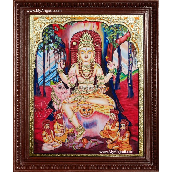 Dakshinamurty Tanjore Painting Dakshinamurty Tanjore Painting