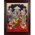 Ram Darbar - Ram with Sita, Hanuman, Lakshmanan Bharathan and Shatrughna Tanjore Painting