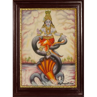 Kalinga Narthana Krishna Tanjore Painting