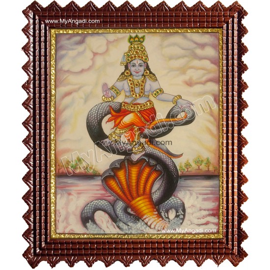 Kalinga Narthana Krishna Tanjore Painting Kalinga Narthana Krishna Tanjore Painting