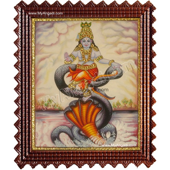 Kalinga Narthana Krishna Tanjore Painting