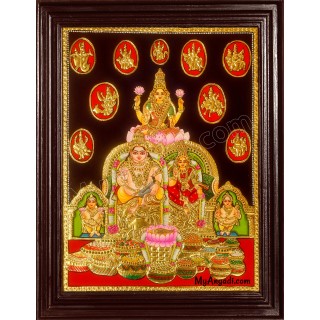 Kubera Lakshmi Tanjore Painting