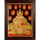 Kubera Lakshmi Tanjore Painting