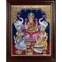 Lakshmi, Ganesha and Saraswathi Tanjore Painting