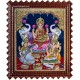 Lakshmi, Ganesha and Saraswathi Tanjore Painting