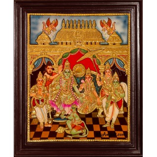 Ramar Pattabhishekam Tanjore Painting Tanjore Painting