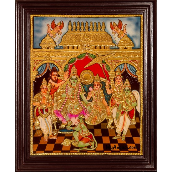 Ramar Pattabhishekam Tanjore Painting Tanjore Painting Ramar Pattabhishekam Tanjore Painting Tanjore Painting