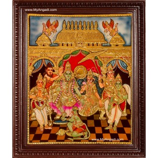 Ramar Pattabhishekam Tanjore Painting Tanjore Painting