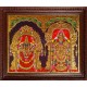 Tirupati Venkatachalapathi and Alamelu Tanjore Painting Tirupati Venkatachalapathi and Alamelu Tanjore Painting