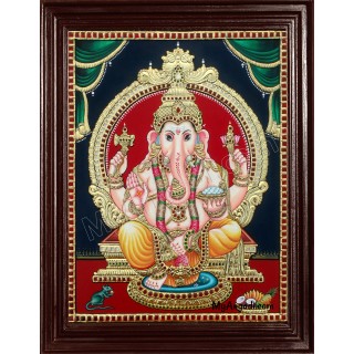 Ganesha Tanjore Painting