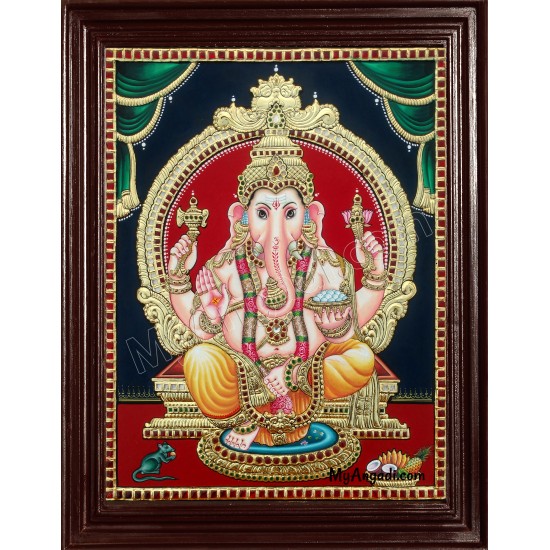 Ganesha Tanjore Painting Ganesha Tanjore Painting