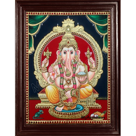 Ganesha Tanjore Painting