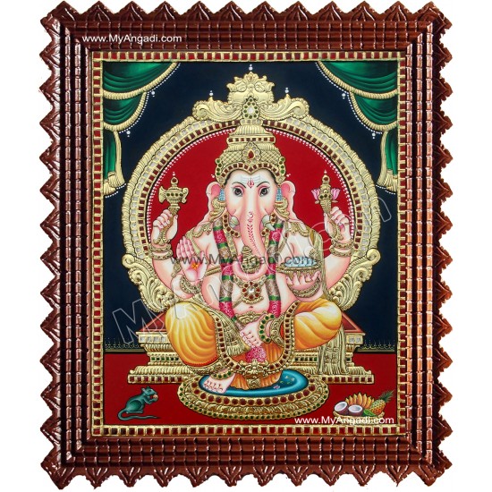 Ganesha Tanjore Painting Ganesha Tanjore Painting